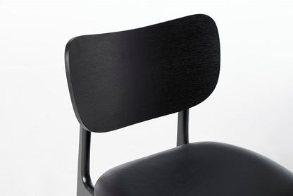 Dining Chair 02 (set of 2), Black / Black