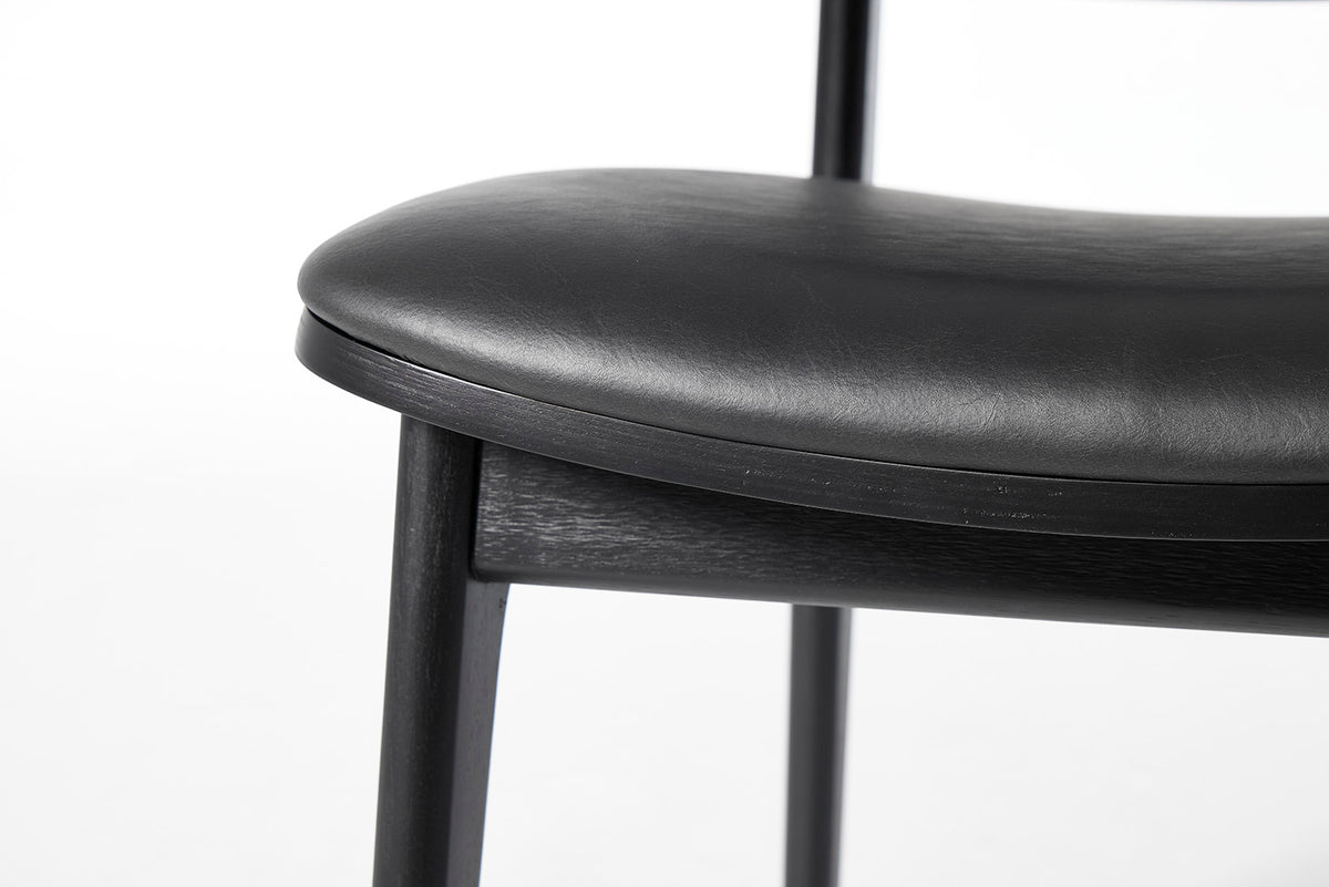 Dining Chair 02 (set of 2), Black / Black