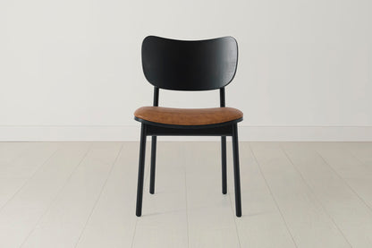 Dining Chair 02 (set of 2), Black / Maple