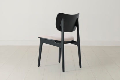 Dining Chair 02 (set of 2), Black / Oatmeal