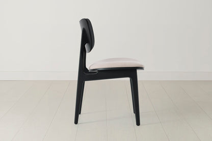 Dining Chair 02 (set of 2), Black / Oatmeal