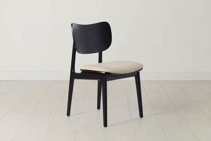Dining Chair 02 (set of 2), Black / Oyster