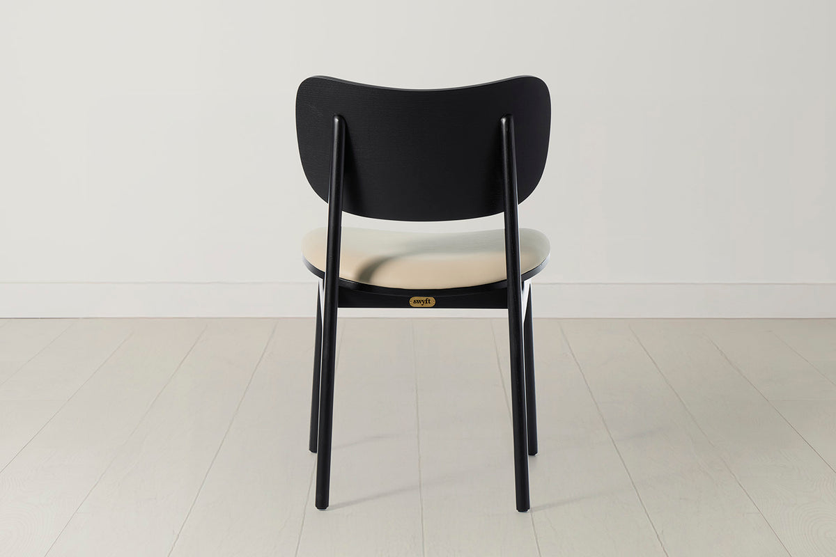Dining Chair 02 (set of 2), Black / Oyster