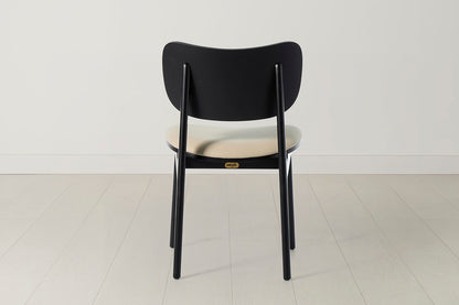 Dining Chair 02 (set of 2), Black / Oyster
