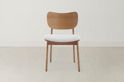 Dining Chair 02 (set of 2), Oak / Ivory
