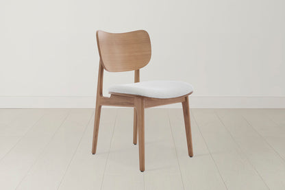 Dining Chair 02 (set of 2), Oak / Ivory