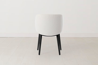 Dining Chair 04 (Set of 2), Black Legs / Ivory