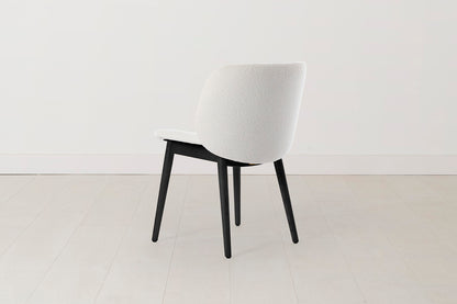 Dining Chair 04 (Set of 2), Black Legs / Ivory
