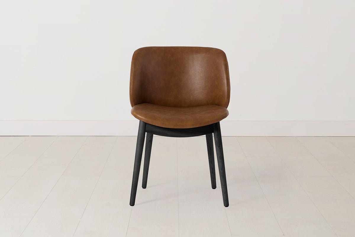 Dining Chair 04 (Set of 2), Black Legs / Maple