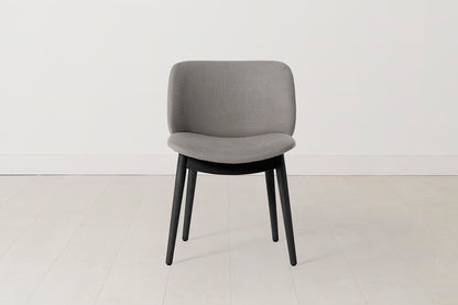Dining Chair 04 (Set of 2), Black Legs / Shadow