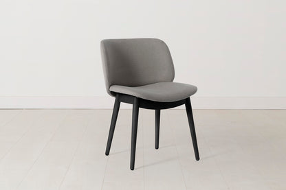 Dining Chair 04 (Set of 2), Black Legs / Shadow