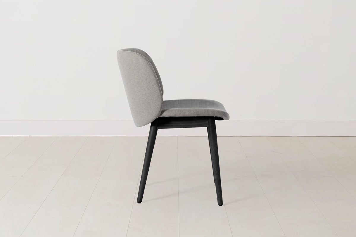 Dining Chair 04 (Set of 2), Black Legs / Shadow