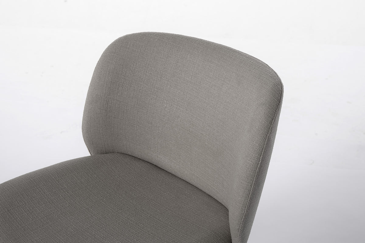 Dining Chair 04 (Set of 2), Black Legs / Shadow