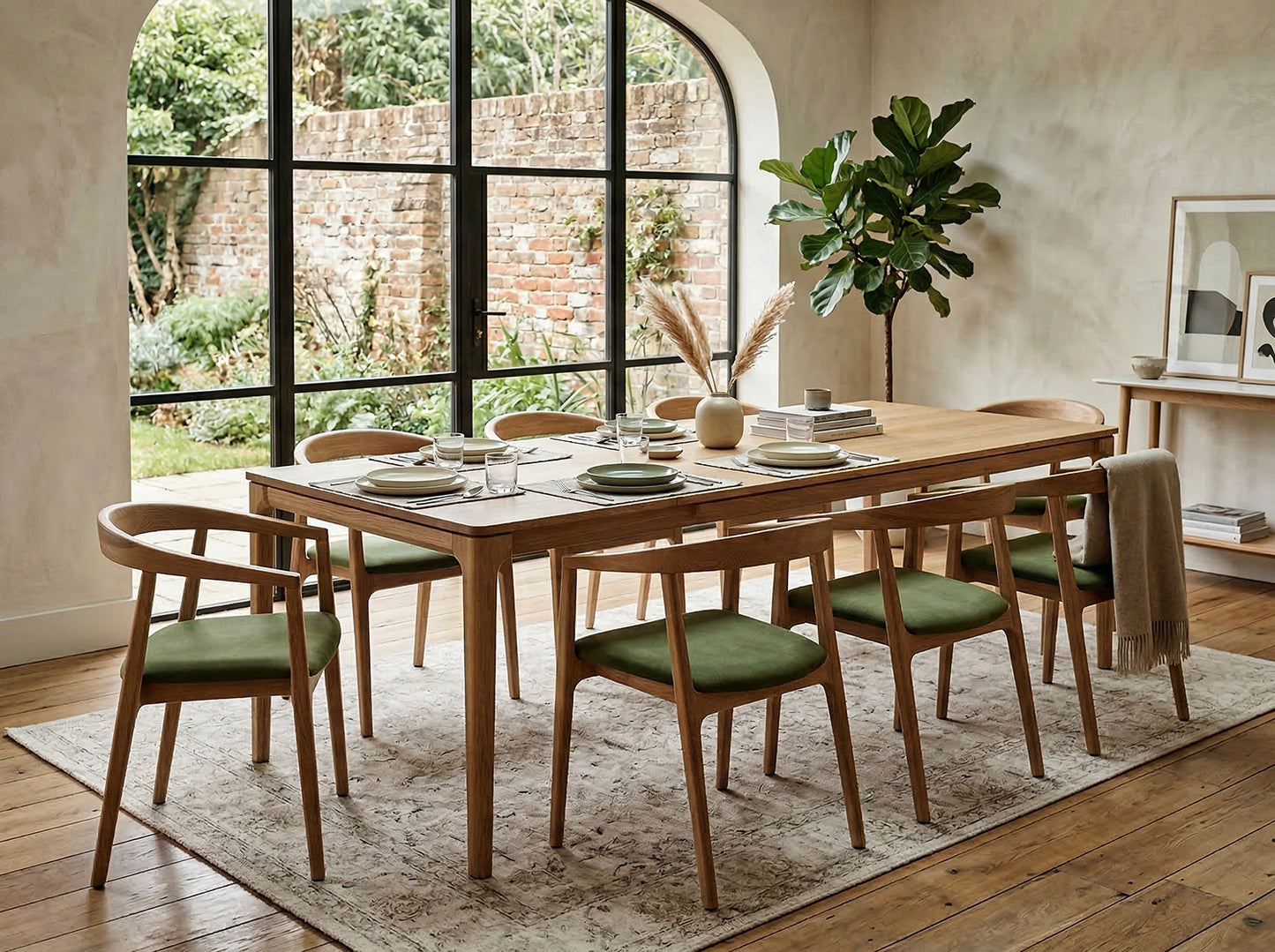 Dining Table 01 Extending Dining Table, Oak / 8-10 seater