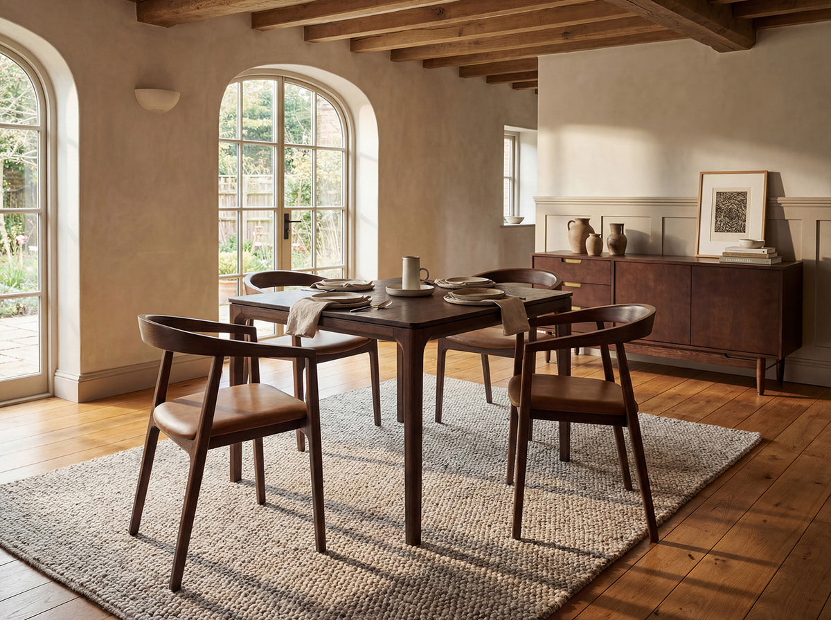Dining Table 01 Extending Dining Table, Walnut / 4-6 seater