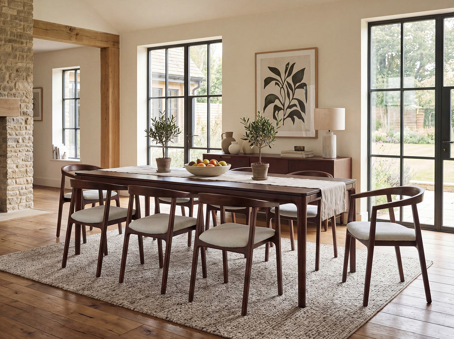 Dining Table 01 Extending Dining Table, Walnut / 8-10 seater