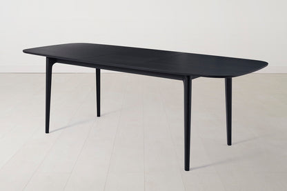 Dining Table 03 Extending Dining Table, Black Oak