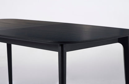Dining Table 03 Extending Dining Table, Black Oak
