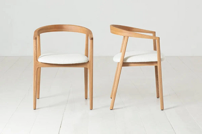 Dining Chair 01 (set of 2), Oak / Ivory