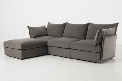 Model 06 3-Seater Left Chaise Sofa, Elephant