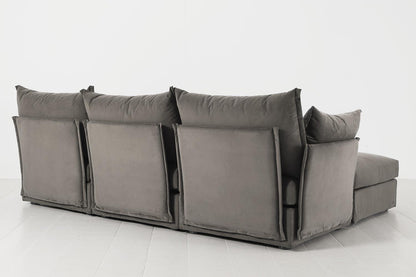 Model 06 3-Seater Left Chaise Sofa, Elephant
