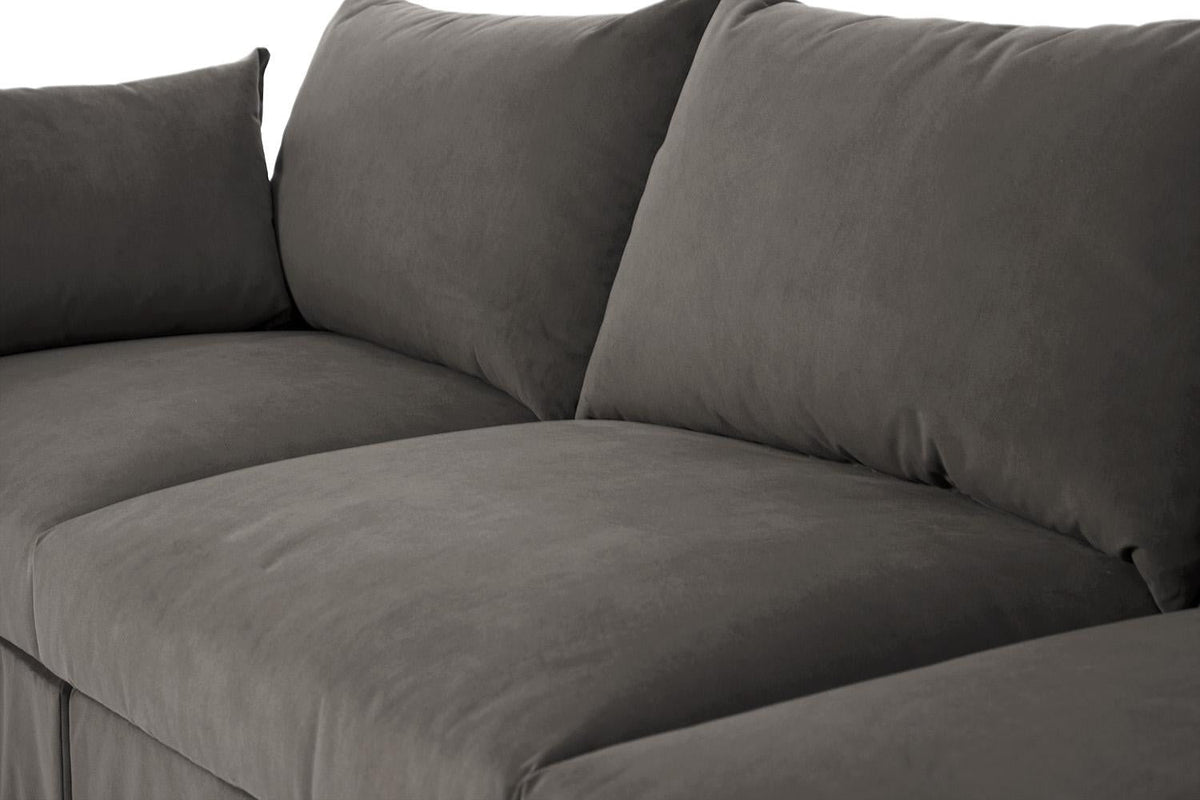 Model 06 Corner Sofa with Ottoman, Elephant