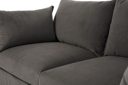 Model 06 2-Seater Left Chaise Sofa, Elephant