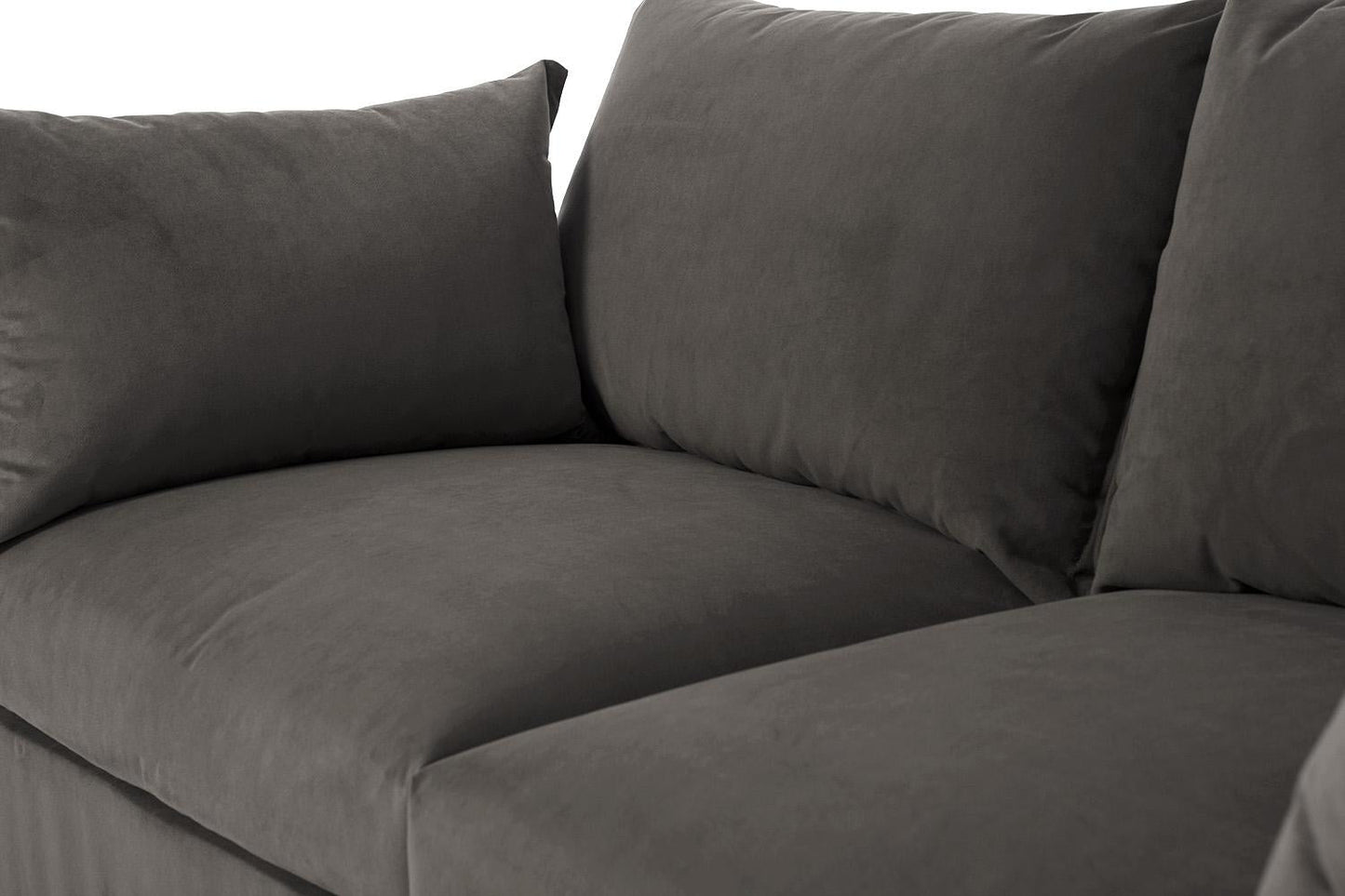 Model 06 2-Seater Right Chaise Sofa, Elephant