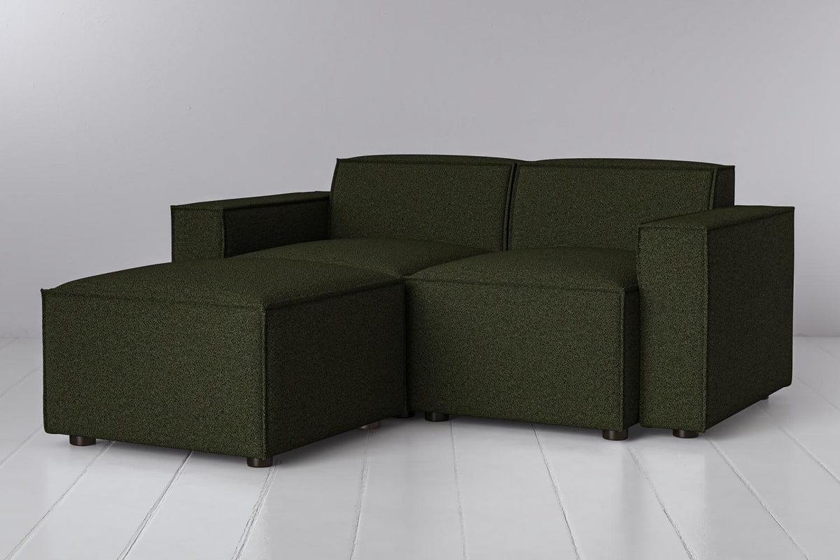 Model 03 2-Seater Left Chaise Sofa, Fern