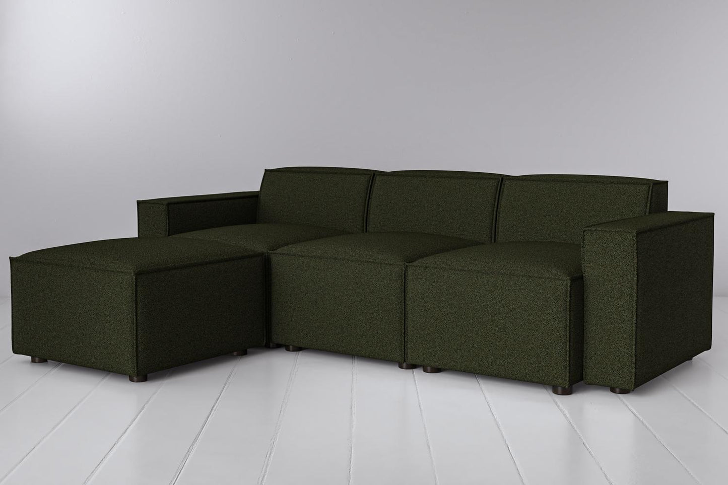 Model 03 3-Seater Left Chaise Sofa, Fern