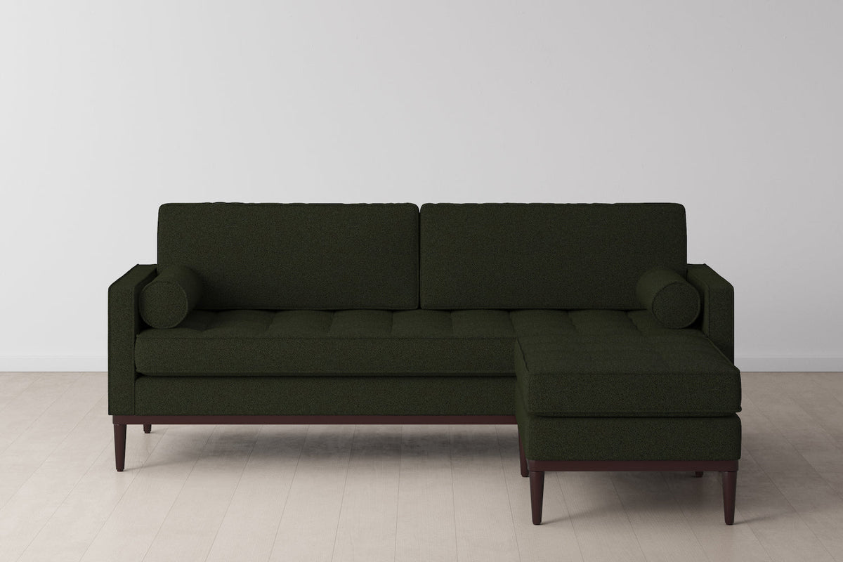 Model 02 3-Seater Sofa with Ottoman, Fern