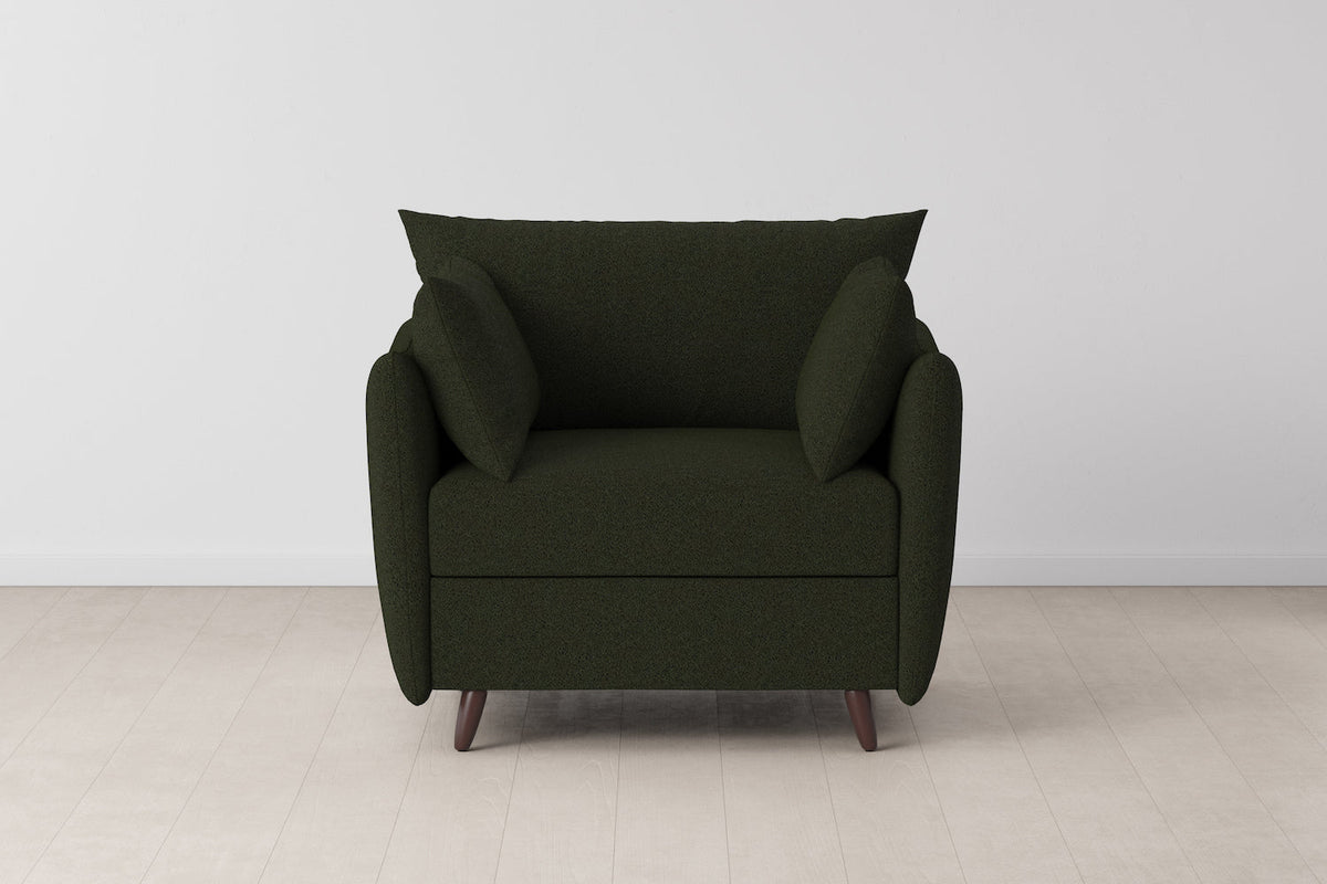 Model 08 Chair Bed Single Sofa Bed, Fern
