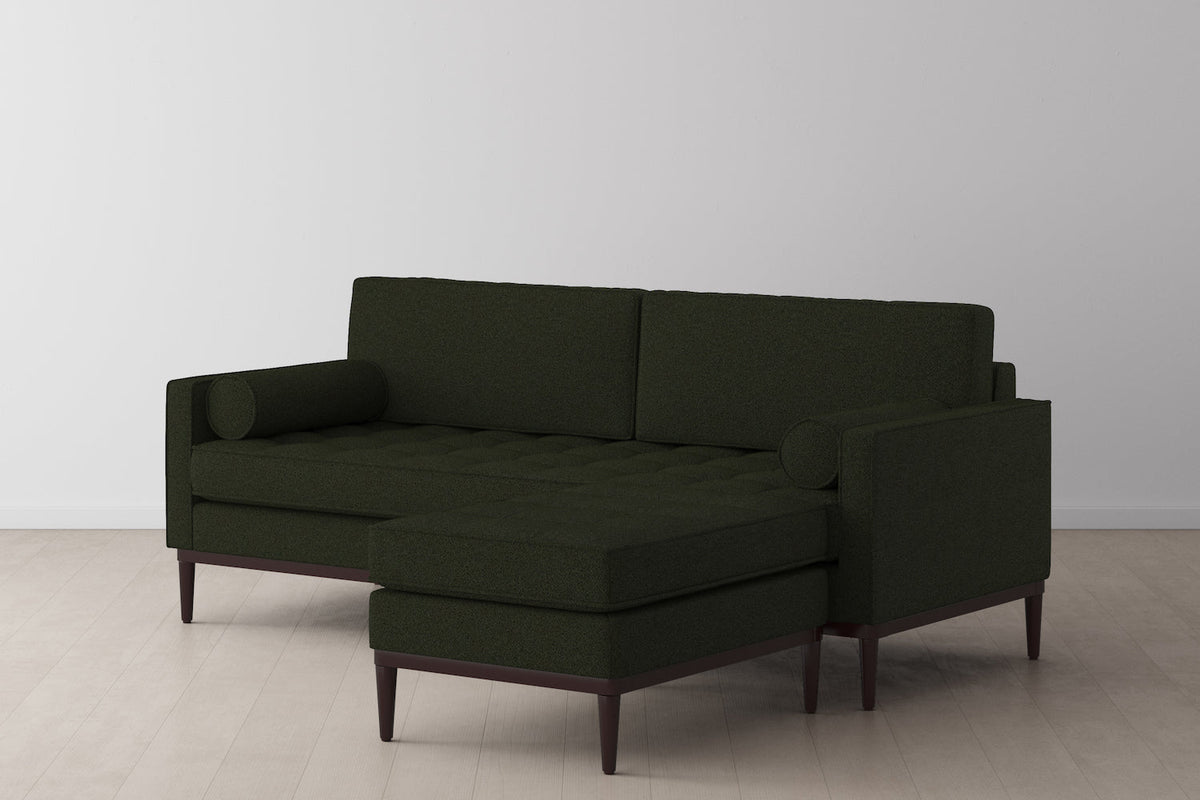 Model 02 3-Seater Sofa with Ottoman, Fern