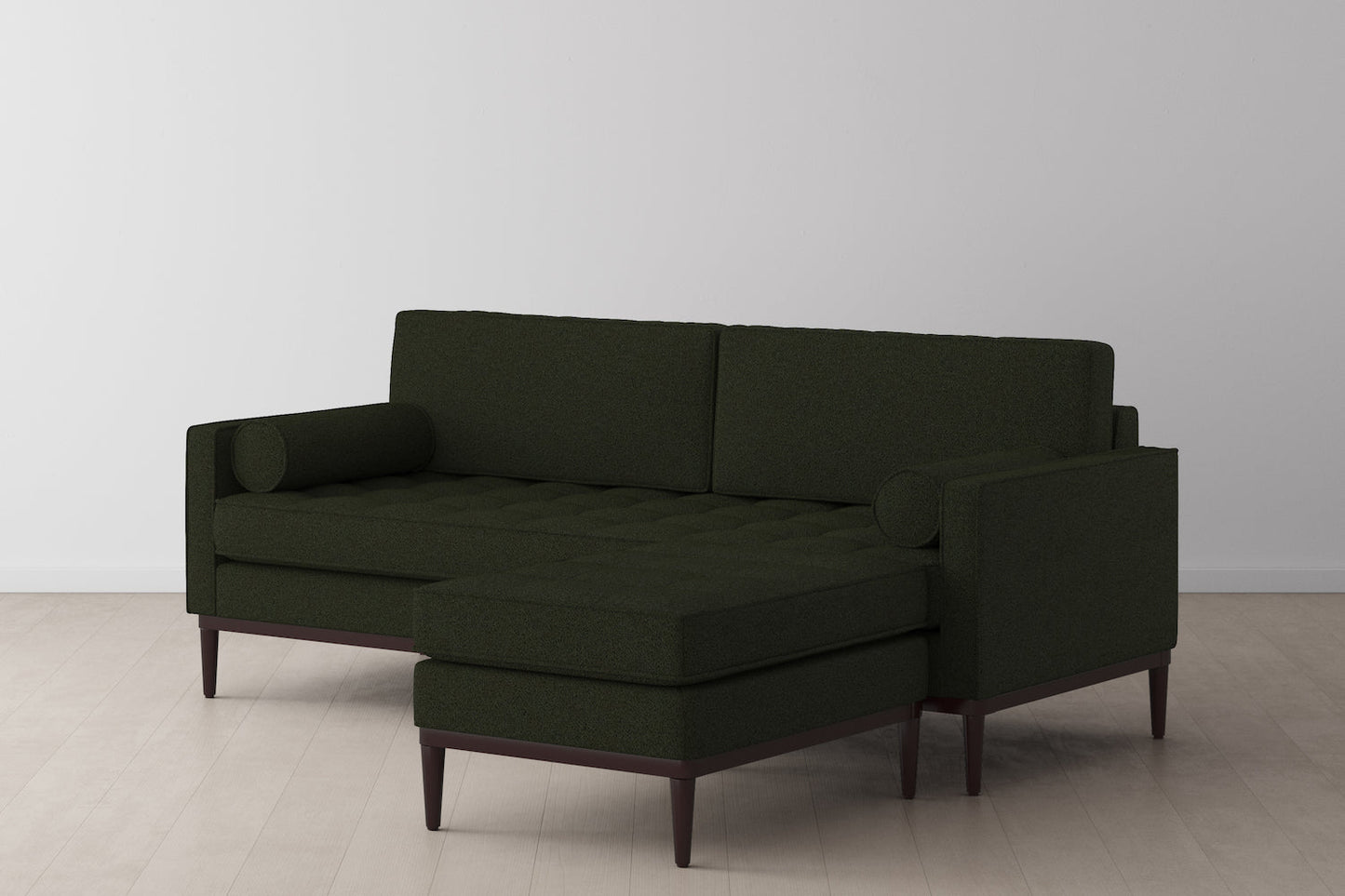 Model 02 3-Seater Sofa with Ottoman, Fern