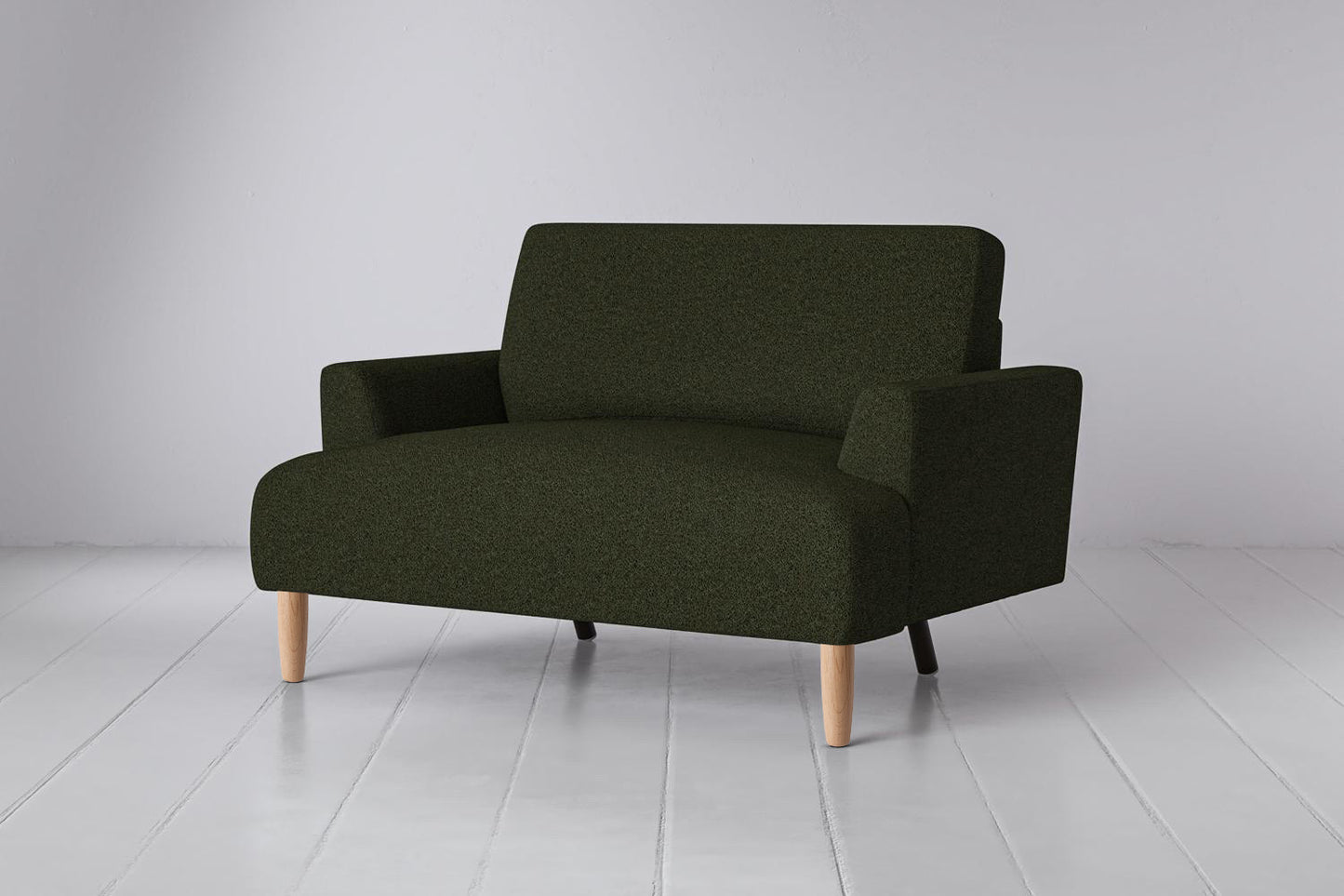 Model 05 Loveseat, Oak / Fern