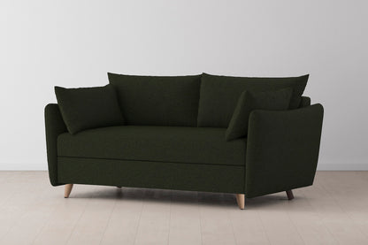 Model 08 Sofa Bed 2.5 Seater, Oak / Fern