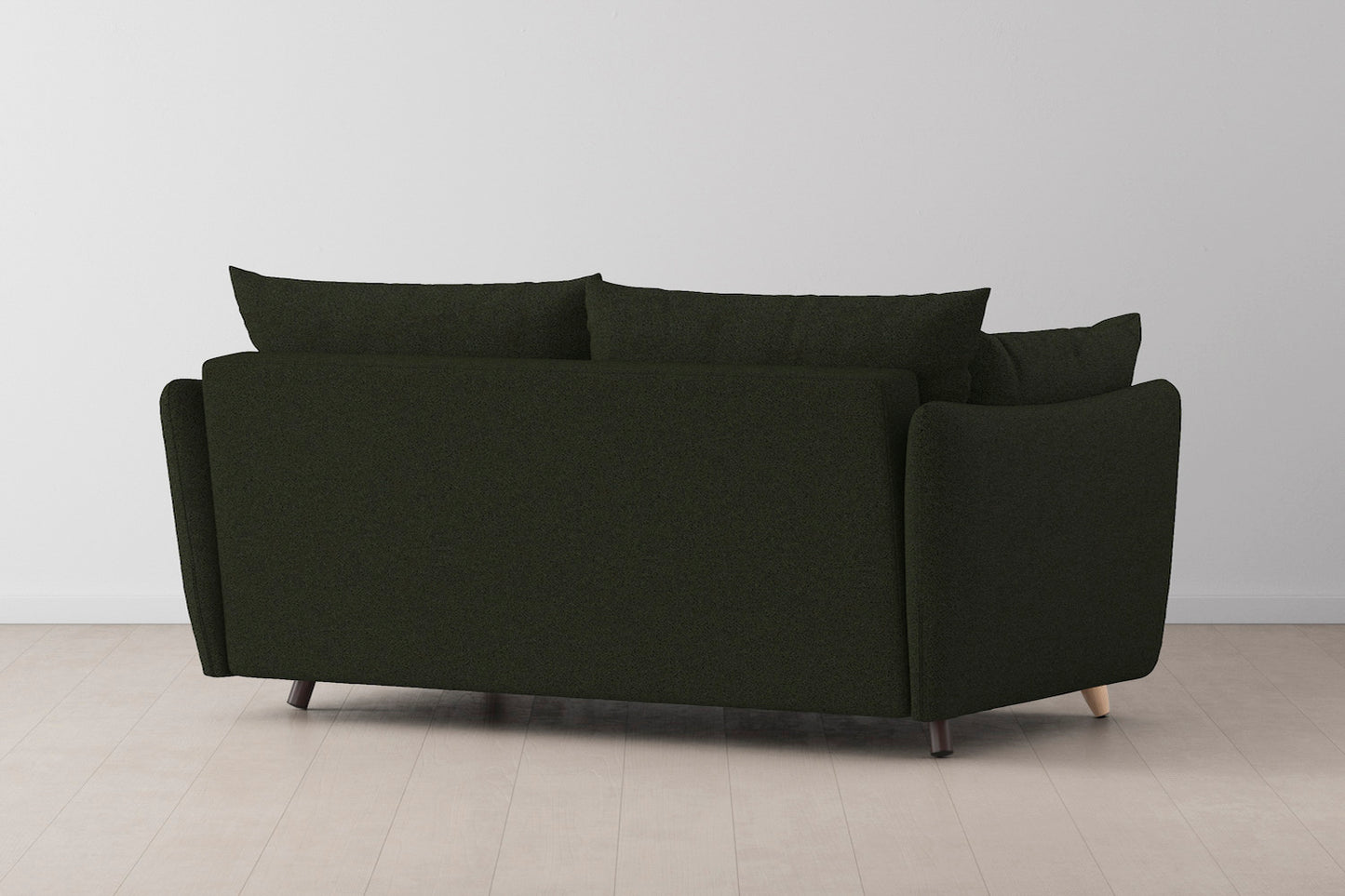 Model 08 Sofa Bed 2.5 Seater, Oak / Fern