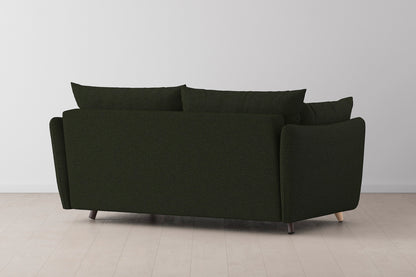 Model 08 Sofa Bed 2.5 Seater, Oak / Fern