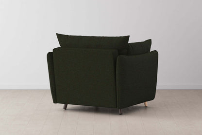 Model 08 Chair Bed Single Sofa Bed, Oak / Fern