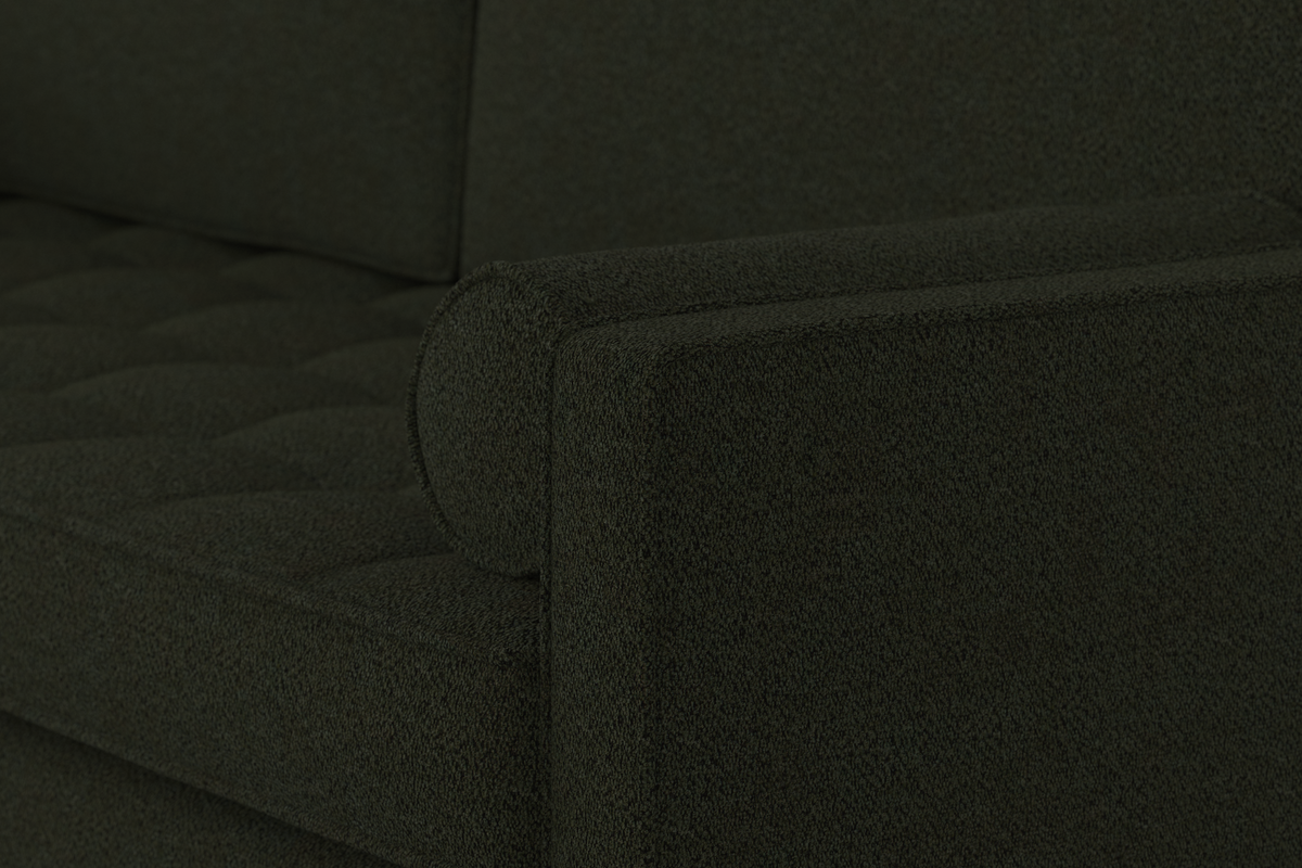 Model 02 3-Seater Sofa with Ottoman, Fern