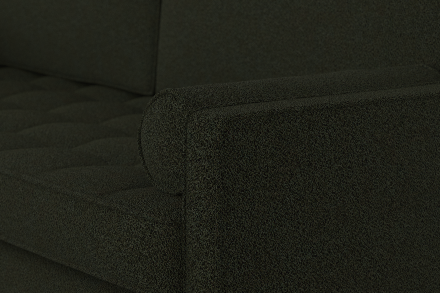 Model 02 3-Seater Sofa with Ottoman, Fern