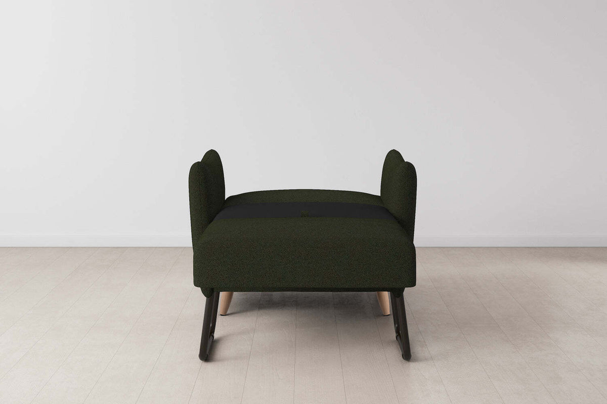 Model 08 Chair Bed Single Sofa Bed, Oak / Fern