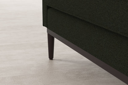 Model 02 2-Seater Sofa with Ottoman, Fern