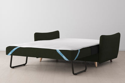 Model 08 Sofa Bed 2.5 Seater, Oak / Fern