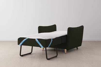 Model 08 Chair Bed Single Sofa Bed, Oak / Fern