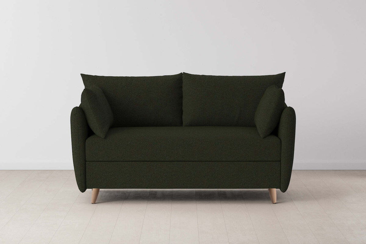 Model 08 Sofa Bed 2 Seater, Oak / Fern