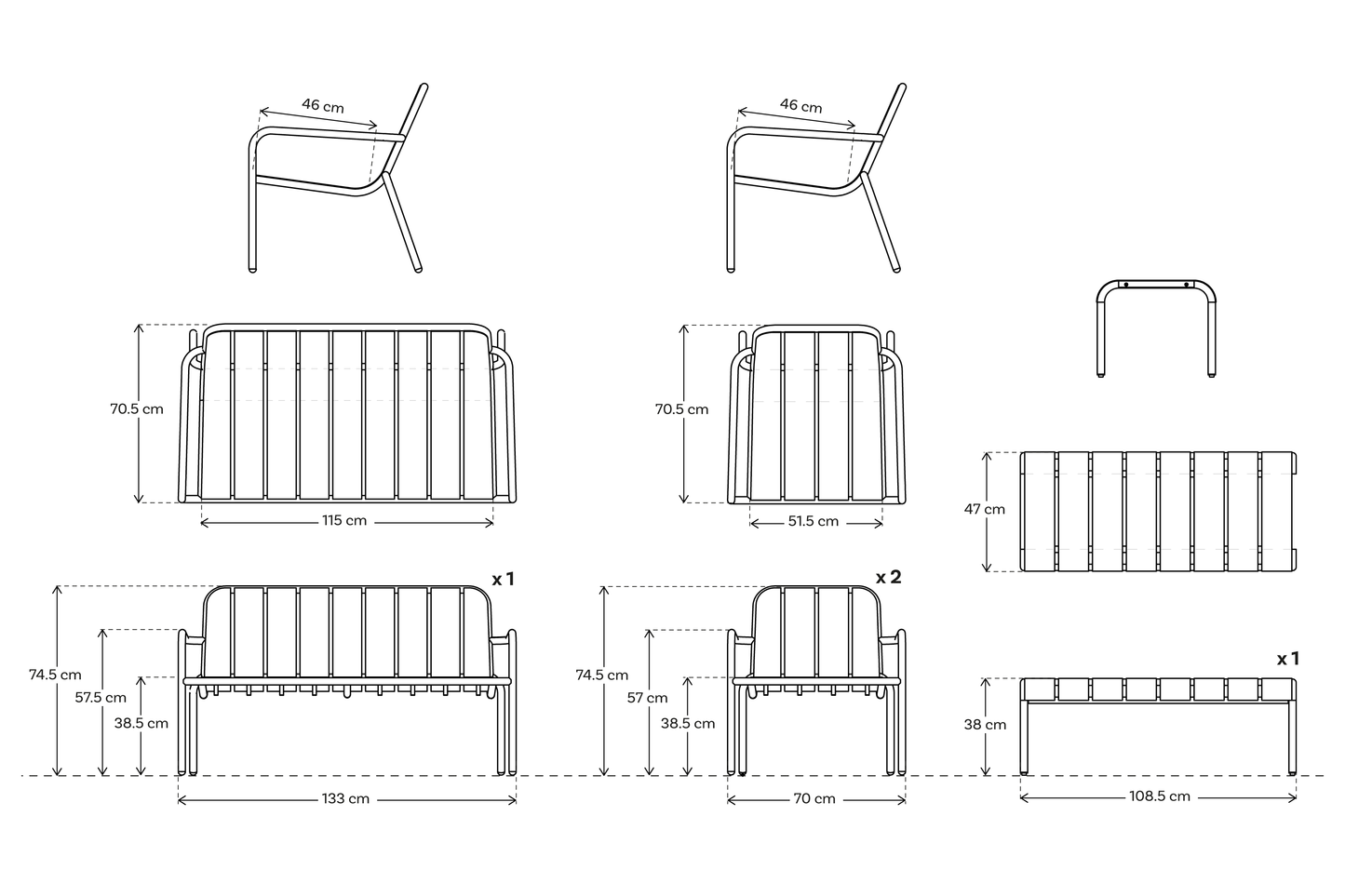 Garden Sofa Set 01