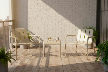 Garden Chair Set 01, Taupe