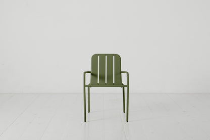 Garden Dining Chair 01 (Set of 2), Olive