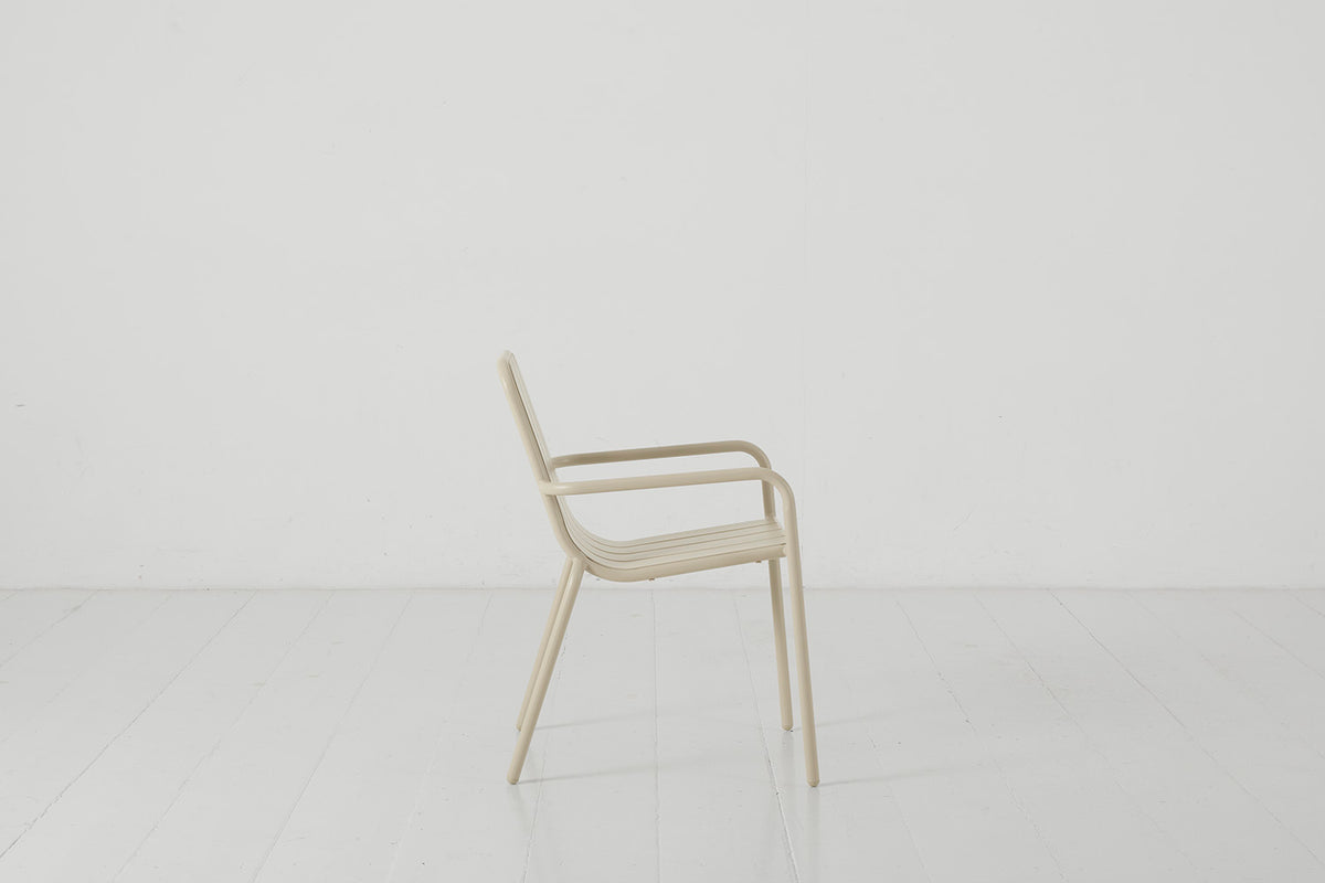 Garden Dining Chair 01 (Set of 2), Taupe
